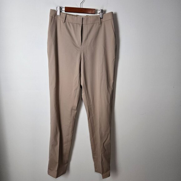 Lafayette 148 New York Pants - Lafayette 148 New York Size 4 Clinton Wool Blend Straight Leg Tan Pants